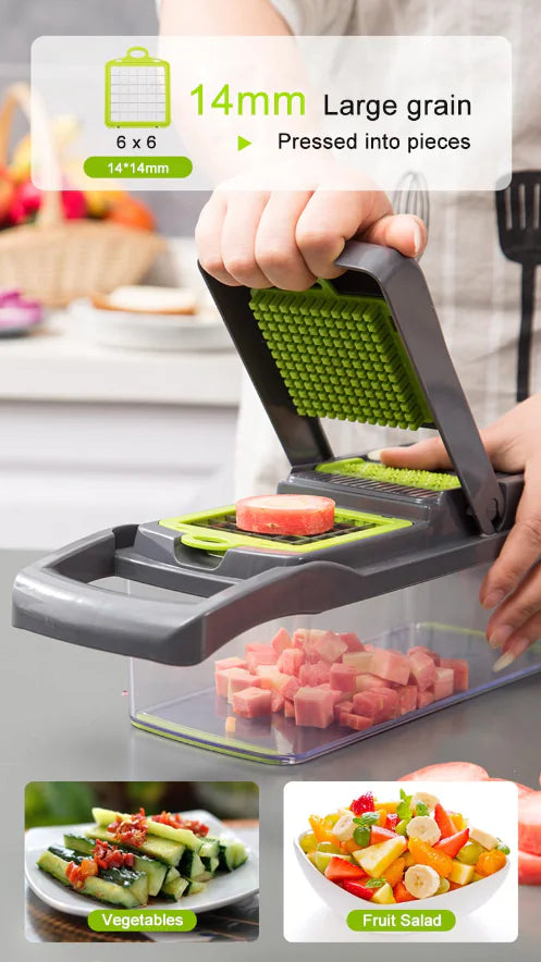 15-in-1 Vegetable & Fruit Chopper – Multi-Functional Dicer & Slicer