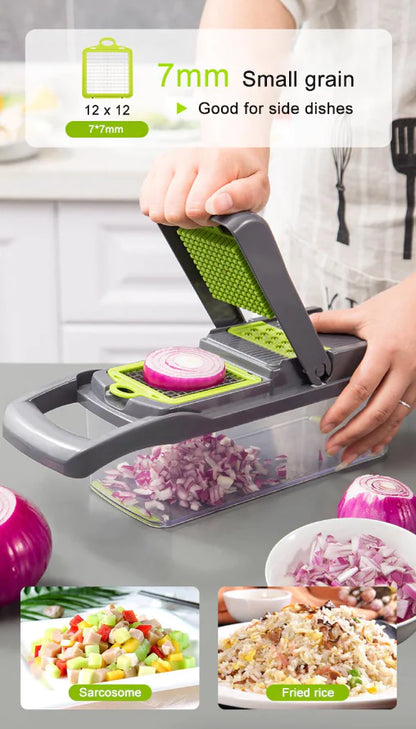15-in-1 Vegetable & Fruit Chopper – Multi-Functional Dicer & Slicer