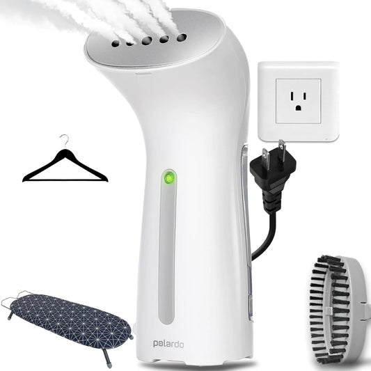 TravelEase™ Mini Handheld Garment Steamer – Fast Heat, No Spit