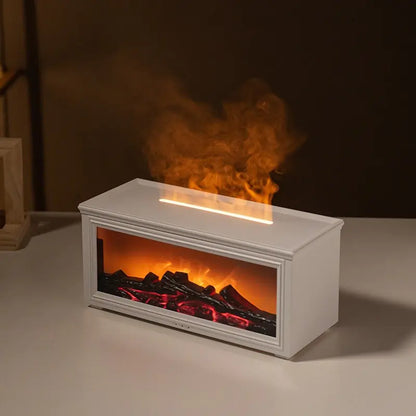 3D Fireplace Flame Aroma Diffuser – Relaxing Ambiance & Fragrance
