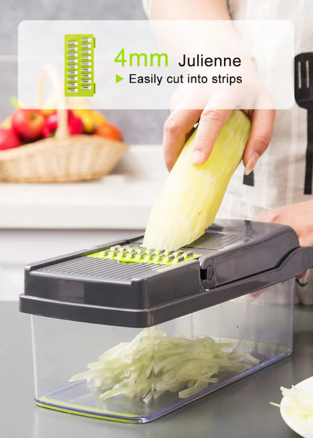 15-in-1 Vegetable & Fruit Chopper – Multi-Functional Dicer & Slicer