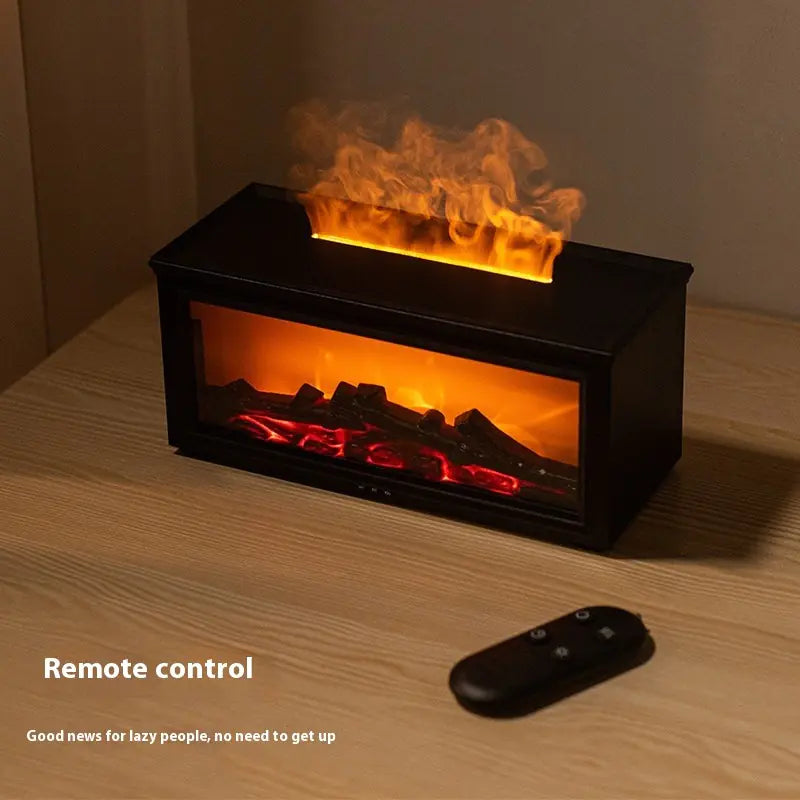 3D Fireplace Flame Aroma Diffuser – Relaxing Ambiance & Fragrance