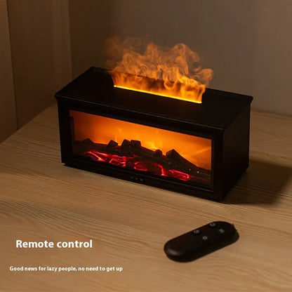 3D Fireplace Flame Aroma Diffuser – Relaxing Ambiance & Fragrance