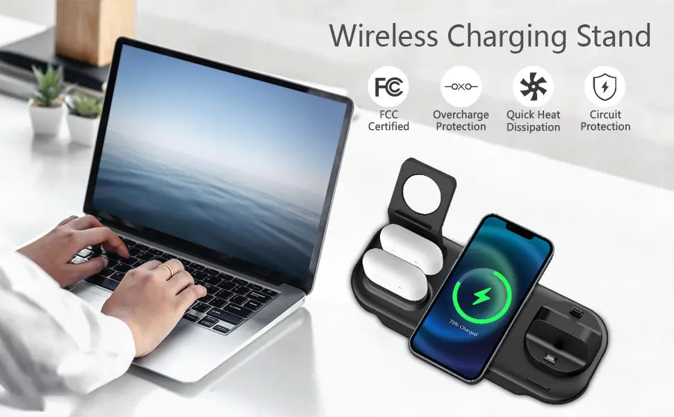 3-in-1 Wireless Charger – Fast & Convenient