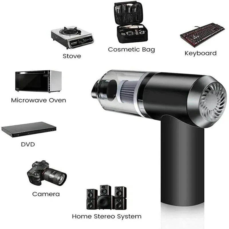 PowerVac™ 120W Cordless Handheld Vacuum Cleaner – Mini, Portable & Powerful