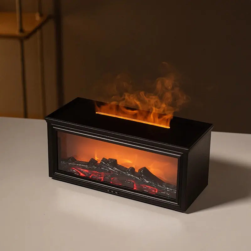 3D Fireplace Flame Aroma Diffuser – Relaxing Ambiance & Fragrance